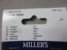 Millers Hängare Vit 45292. 105 mm