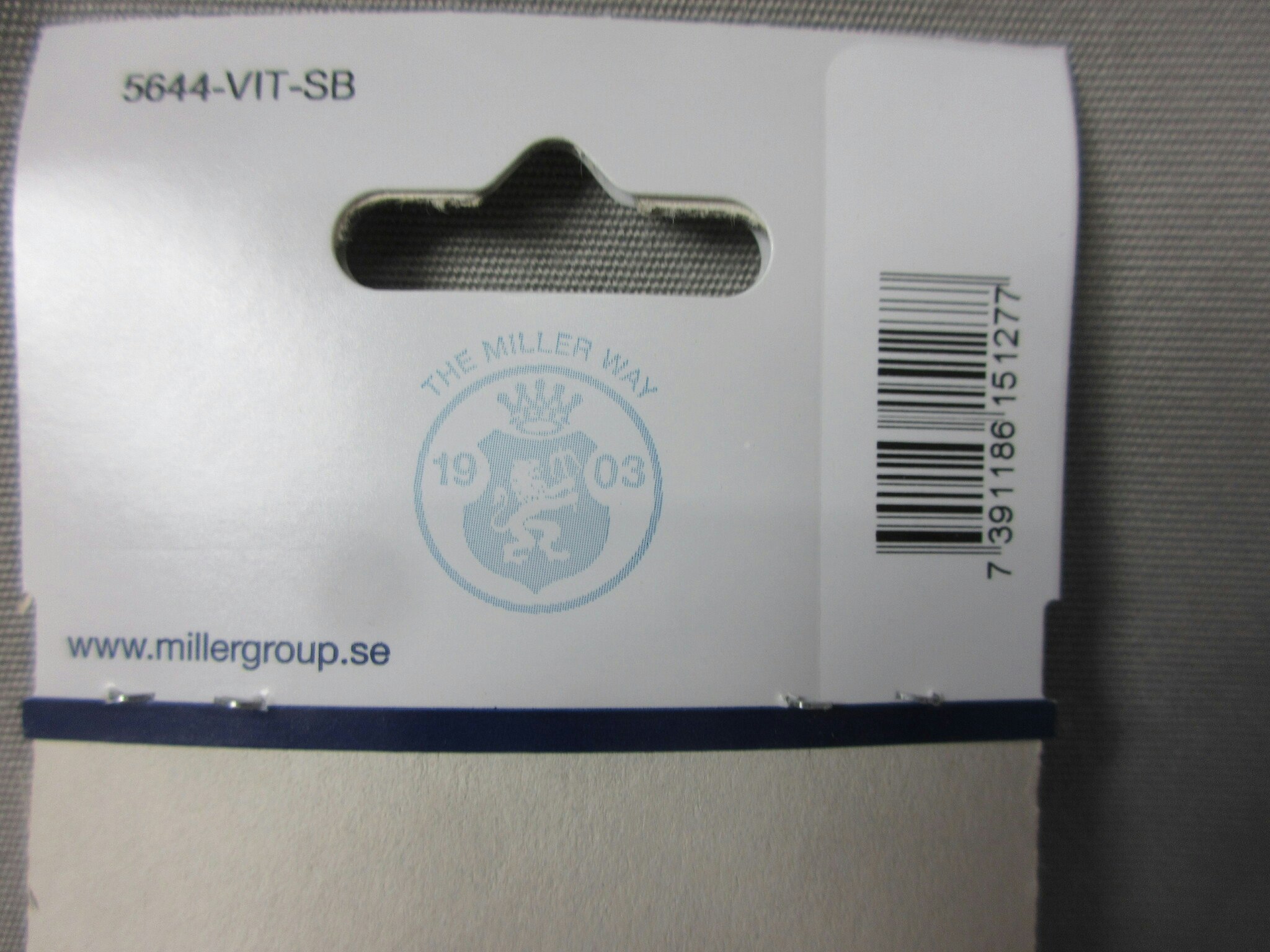 Millers Hängare Vit 15127. 230 mm