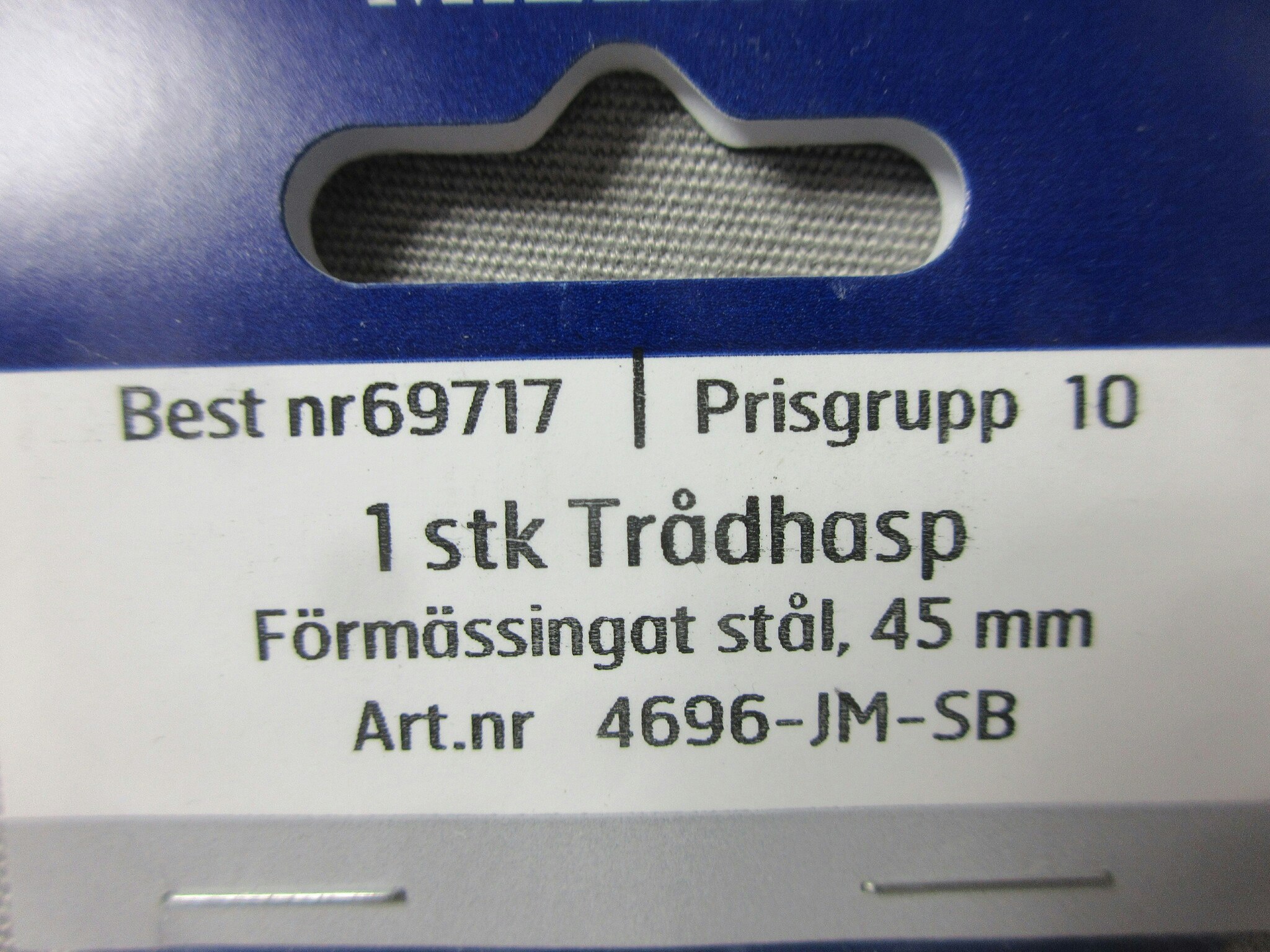 Millers Trådhasp Mässing 69717. 45 mm.