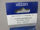 Millers Koppelskruvar med hylsor 45 mm. 2 st.
