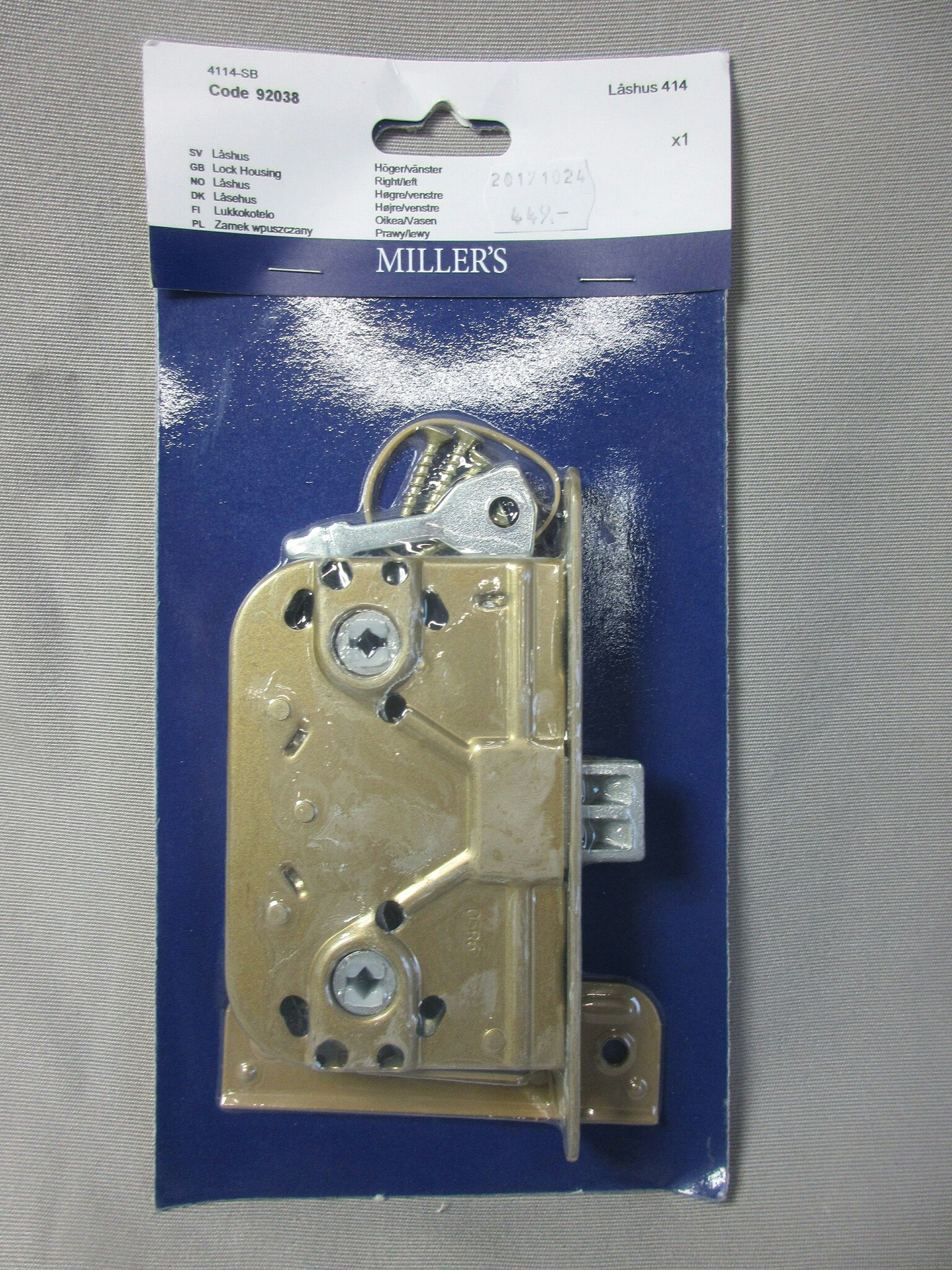 Millers Låshus 414 Höger/vänster