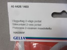 ELKO Vägguttag 2-vägs jordat