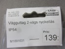 Malmbergs Vägguttag 2-vägs nyckellås IP54