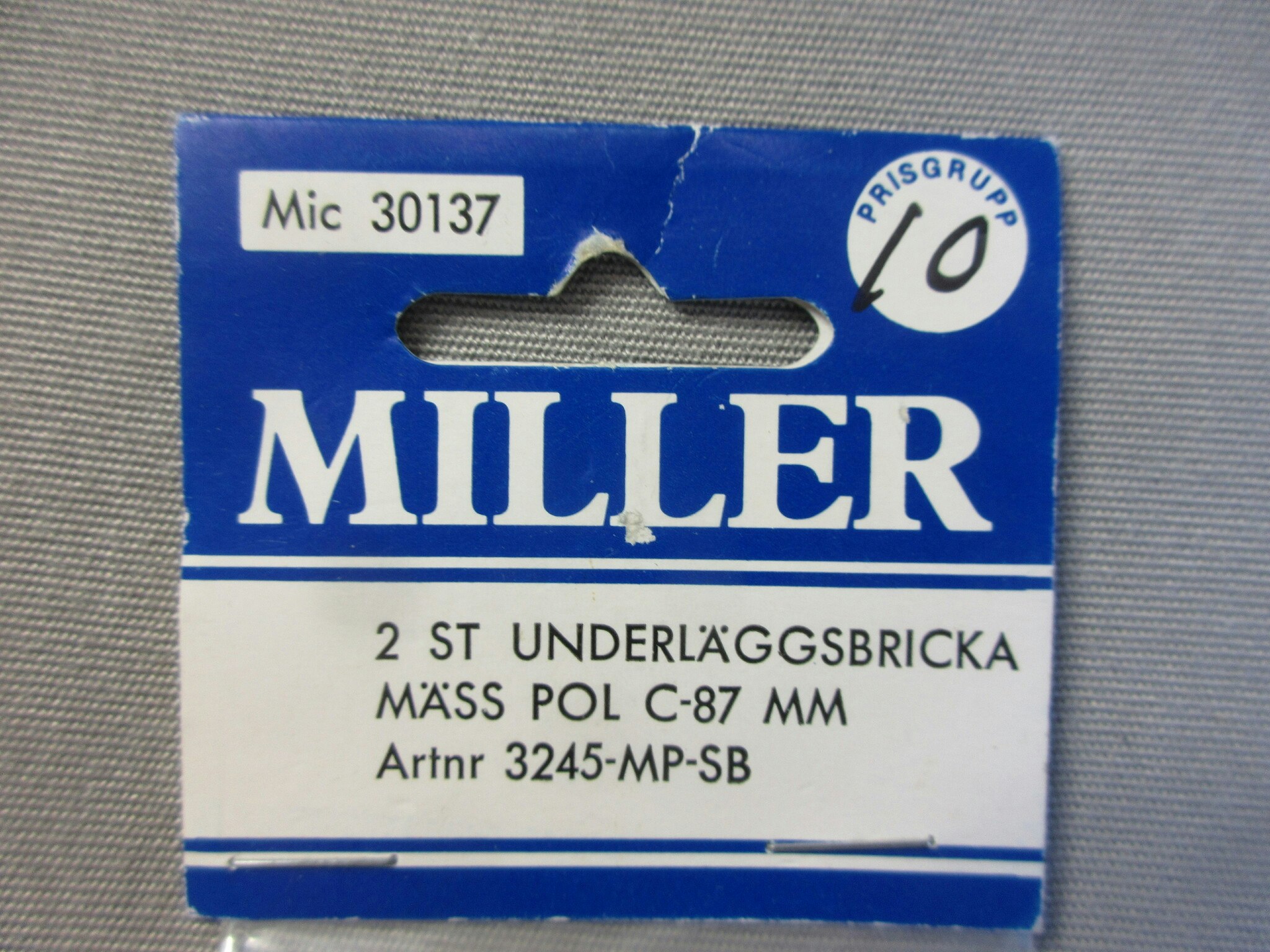Miller Underläggsbricka Mässing 2 st.