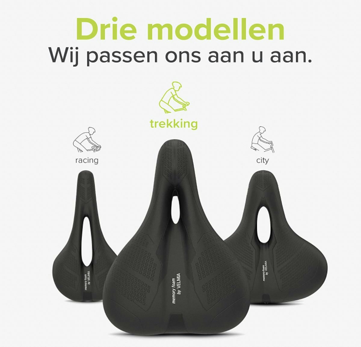 VELMIA Cykelsadel Trekking