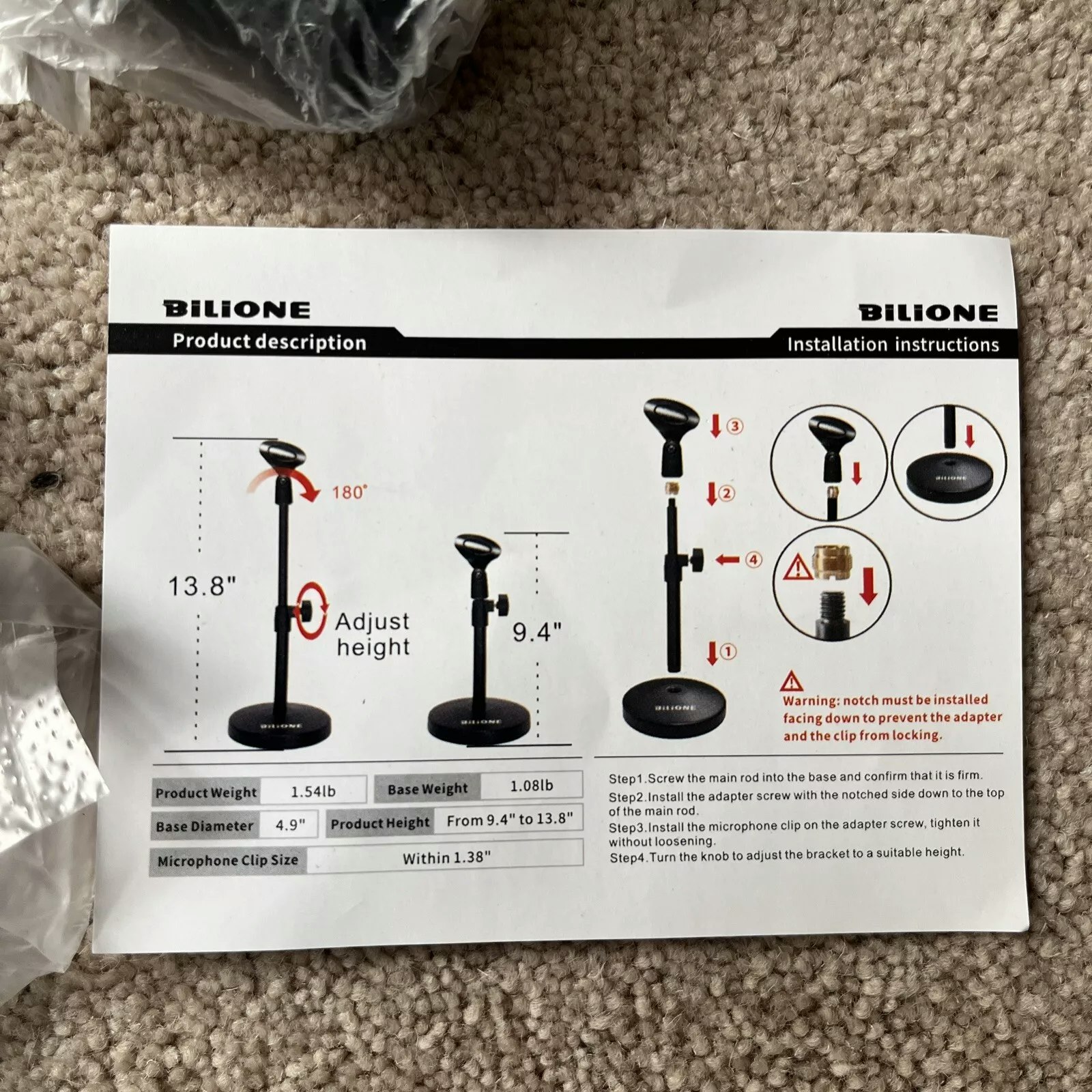 Bilione Professional Desktop Stand