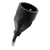 Zenitech Förlängningskabel 16A HO5VV-F 3G1.5mm² Svart 3m