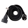 Zenitech Förlängningskabel 16A HO5VV-F 3G1.5mm² Svart 3m
