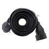 Zenitech Förlängningskabel 16A HO5VV-F 3G1.5mm² Svart 3m