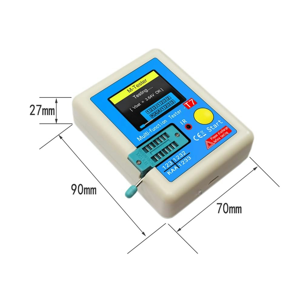 DollaTek Multifunktionell TFT-diod triod transistortestare