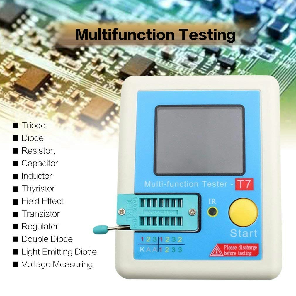 DollaTek Multifunktionell TFT-diod triod transistortestare