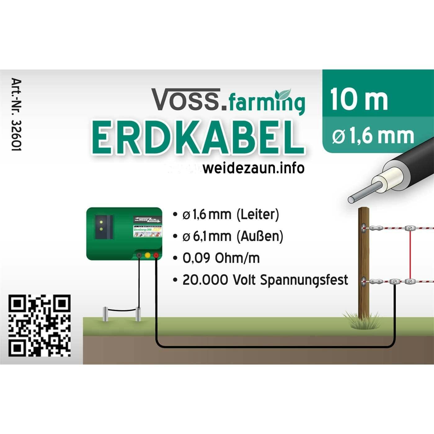 VOSS.farming 10m högspänningsstängsel