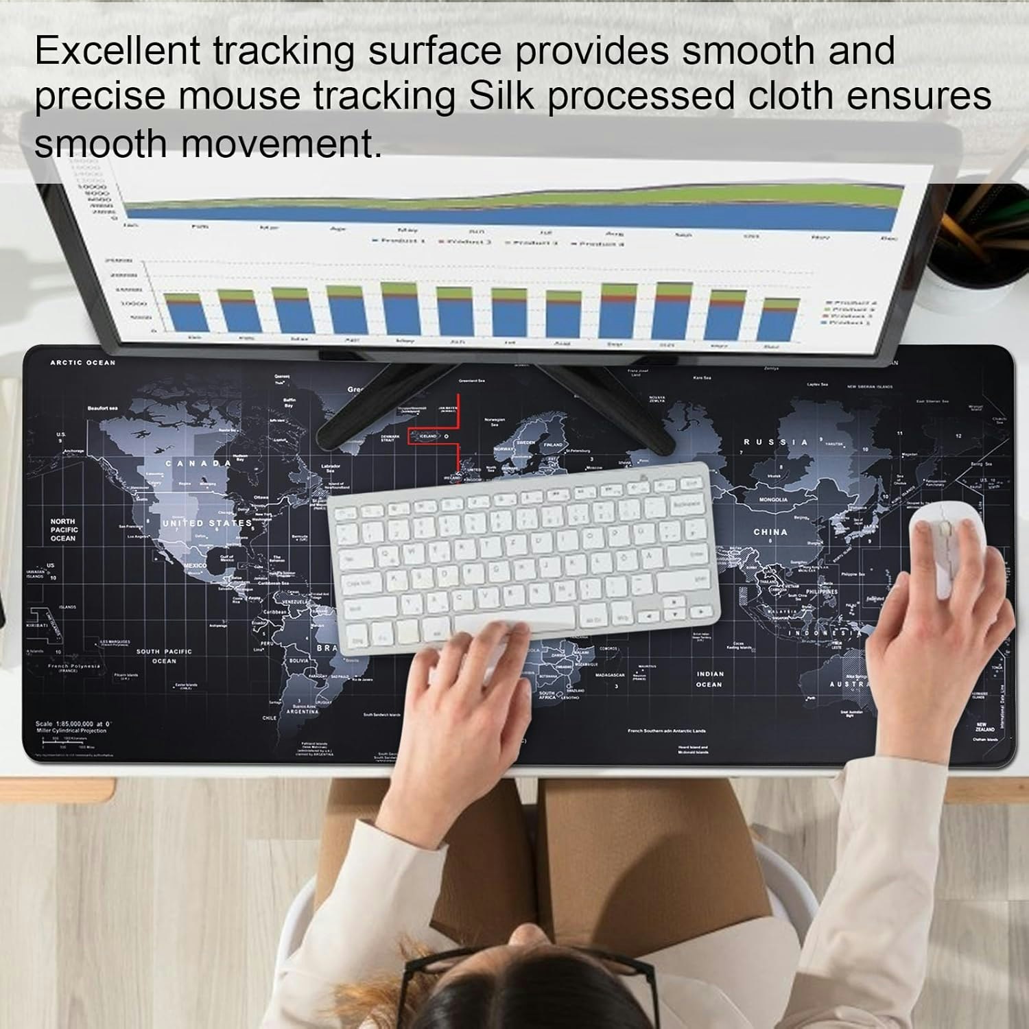 Gaming Mouse Pad Karta 80x30 cm