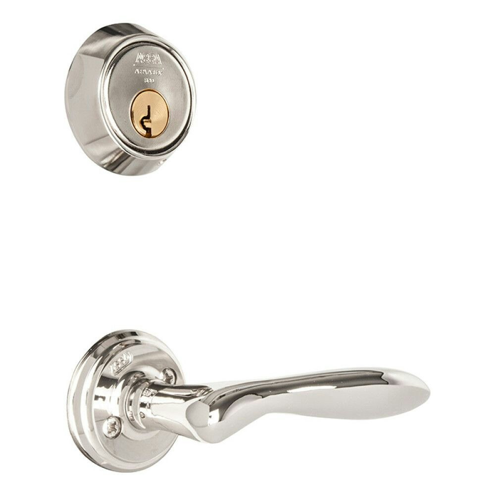 ASSA ABLOY Låssats entré D12-S1 ytterdörr Nickel