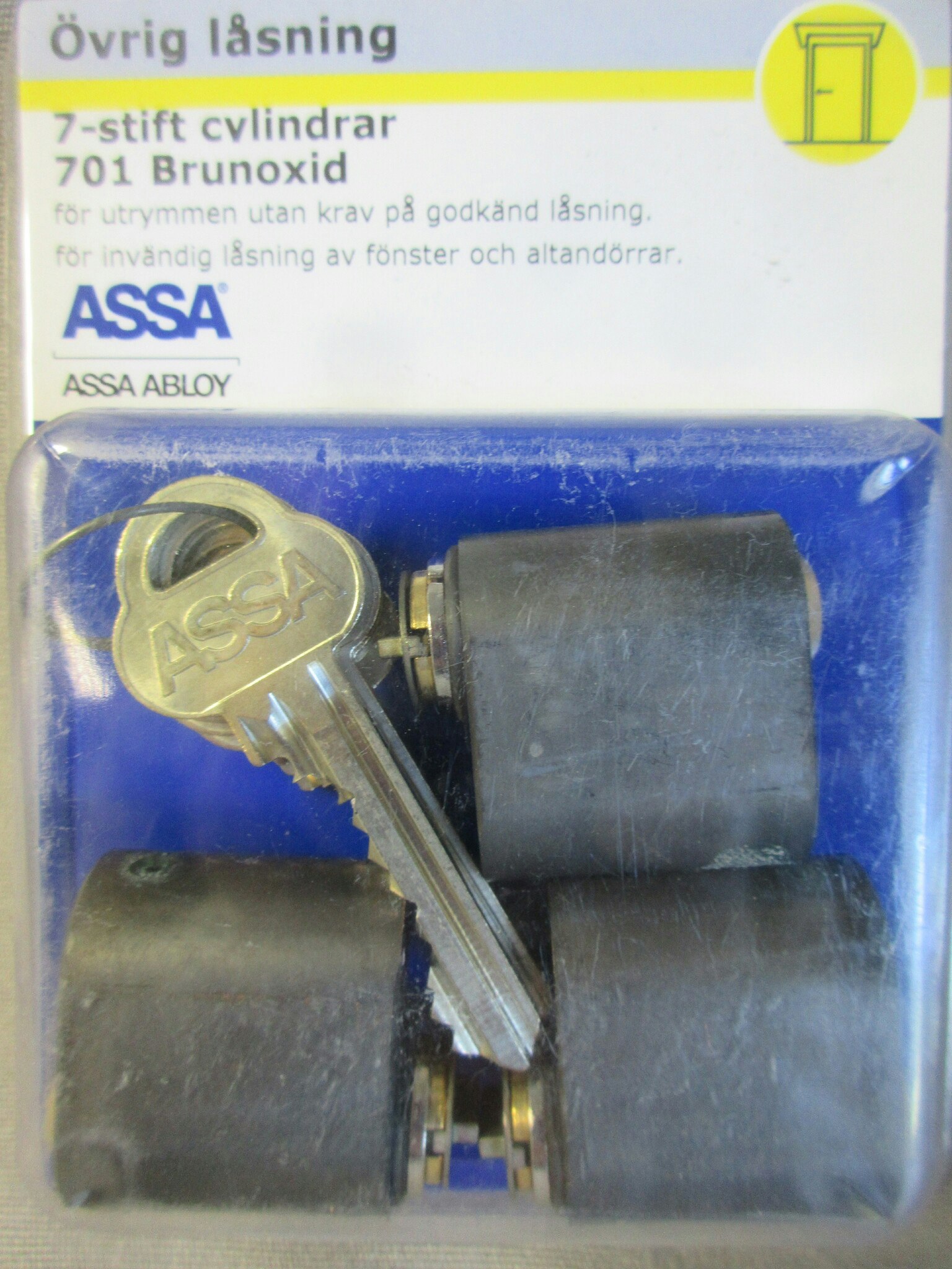 ASSA ABLOY Cylinder 701 LL3 5ny Brunoxid