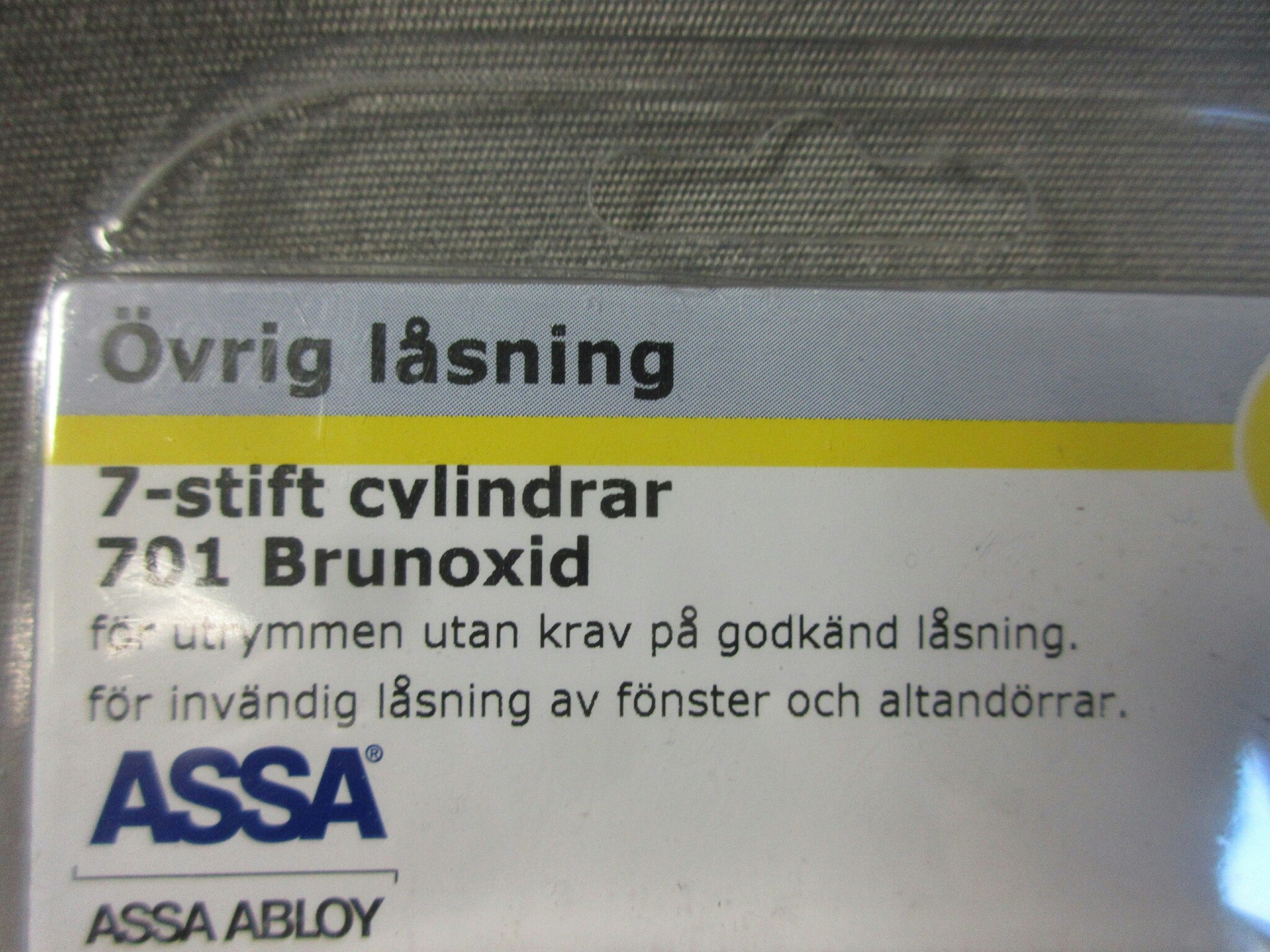ASSA ABLOY Cylinder 701 LL3 5ny Brunoxid