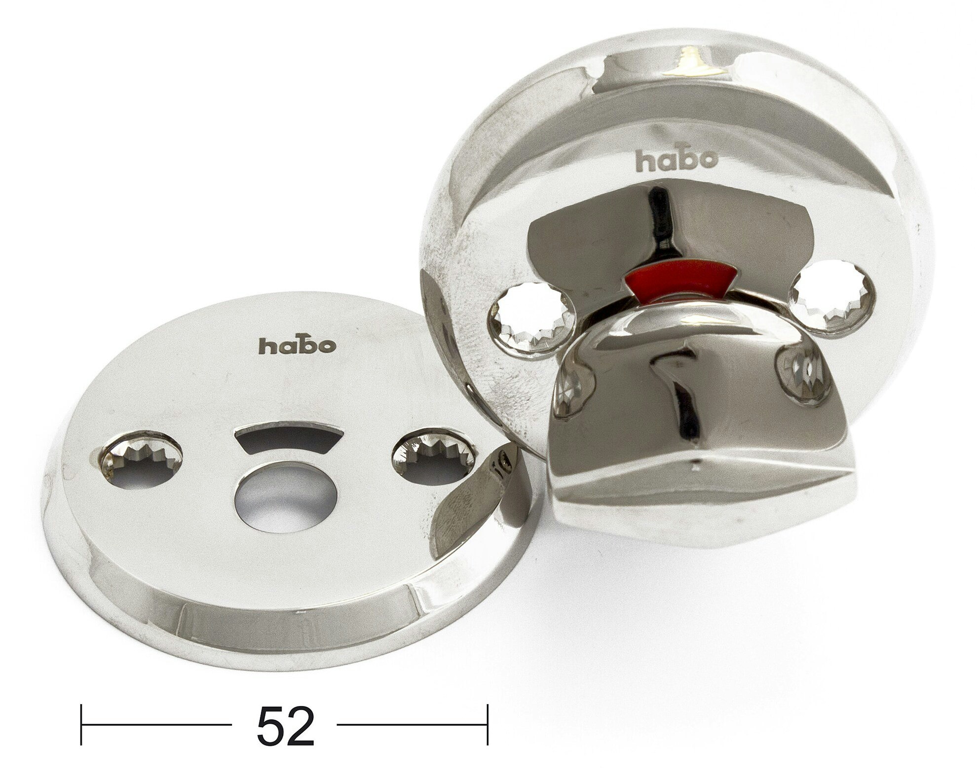 Habo WC-beslag Nickel. A265