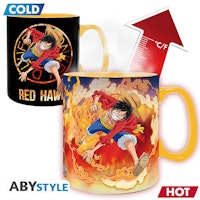One Piece mugg - Heat Change - Luffy & Sabo