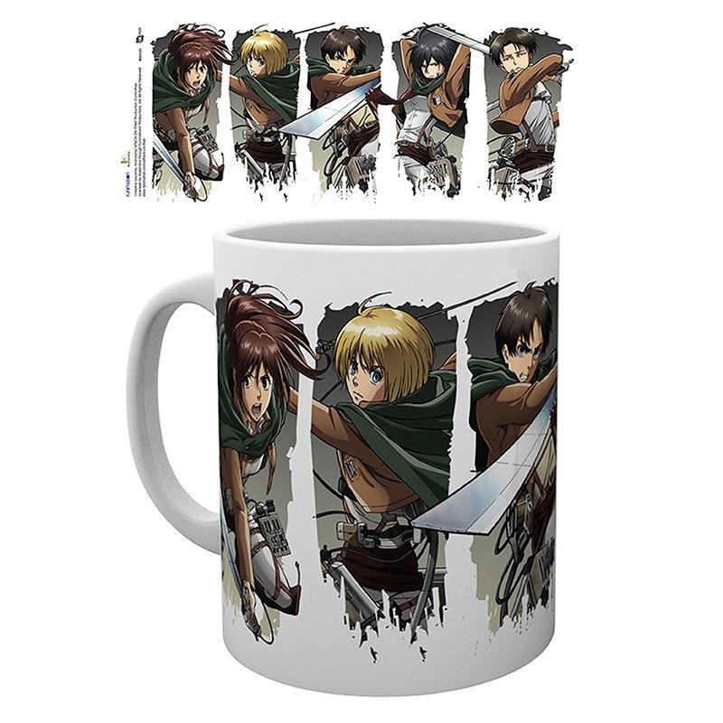Attack on Titan mugg - Character montage