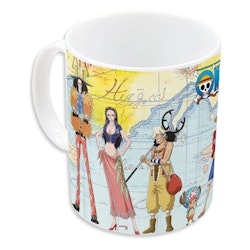 One Piece mugg - Map