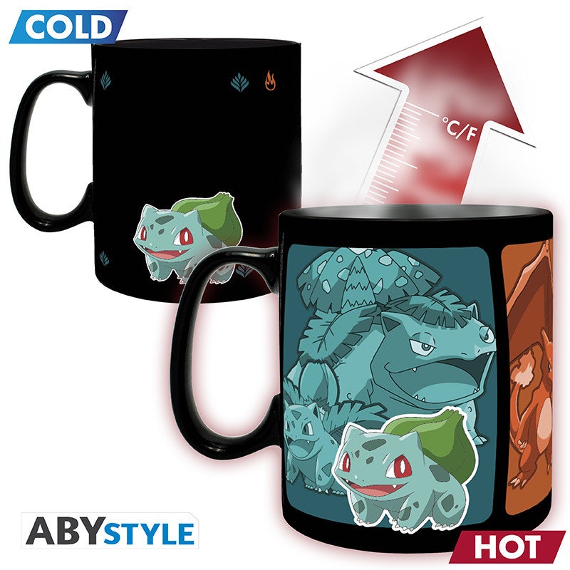 Pokemon mugg - Heat Change - Starters