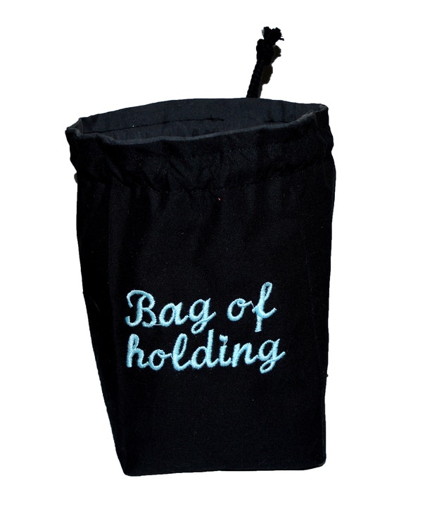 Broderad tärningspåse - Bag of Holding