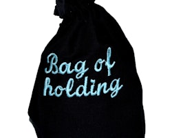 Broderad tärningspåse - Bag of Holding