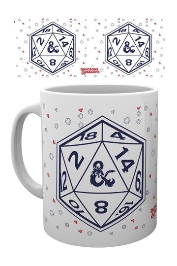 Dungeons and Dragons mugg - Tärning D20