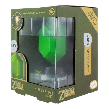 Zelda lampa - Grön rupee