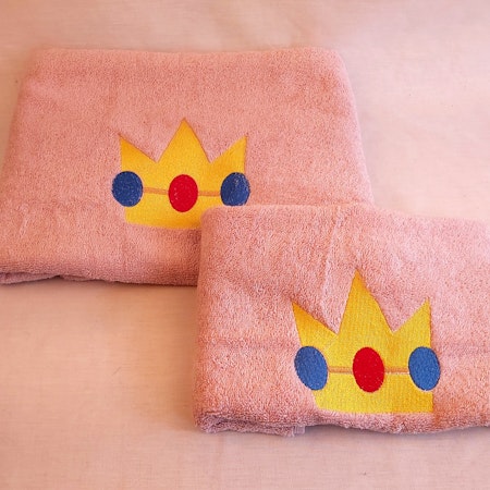 Handduk - Super Mario - Princess Peach Crown