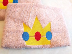 Handduk - Super Mario - Princess Peach Crown