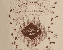 Harry Potter tygpåse - Marauders Map