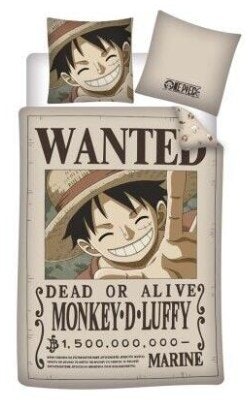 Bäddset - One Piece - Wanted Luffy