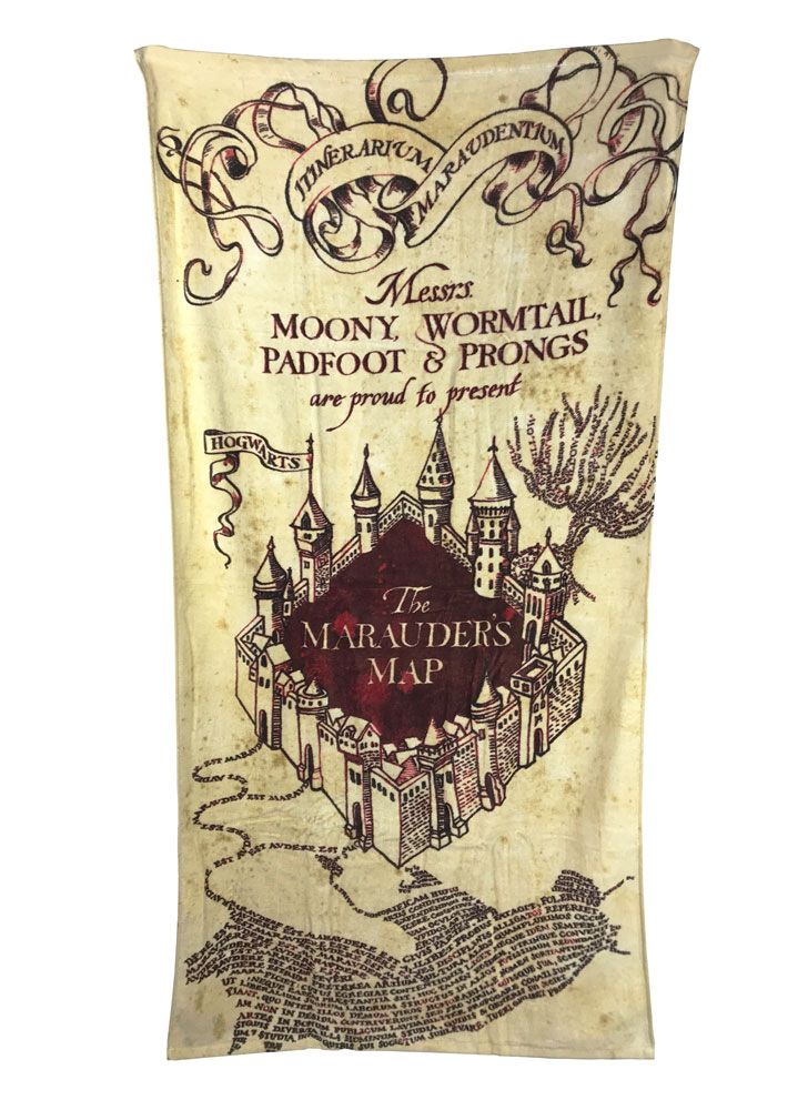Harry Potter Handduk - Marauder's Map