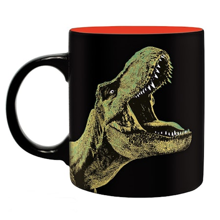 Jurassic Park mugg - T-rex grön