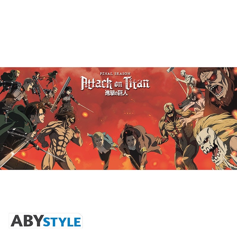 Attack on Titan mugg - battle scene