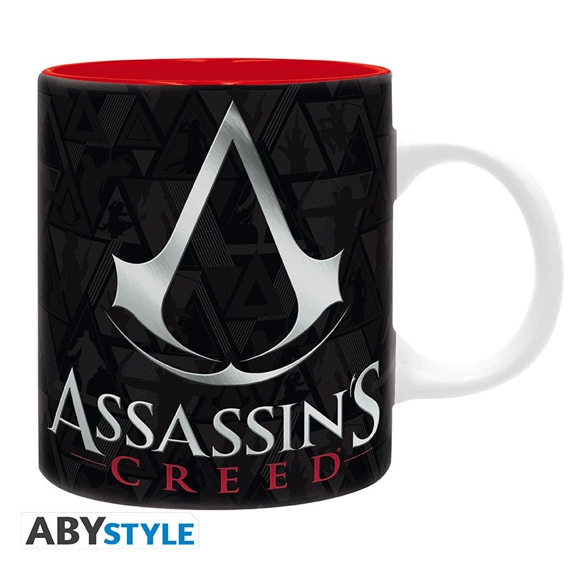 Assassins Creed mugg - Black & Red crest