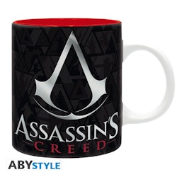 Assassins Creed mugg - Black & Red crest