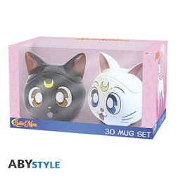 Sailor Moon 3D muggar - Luna & Artemis