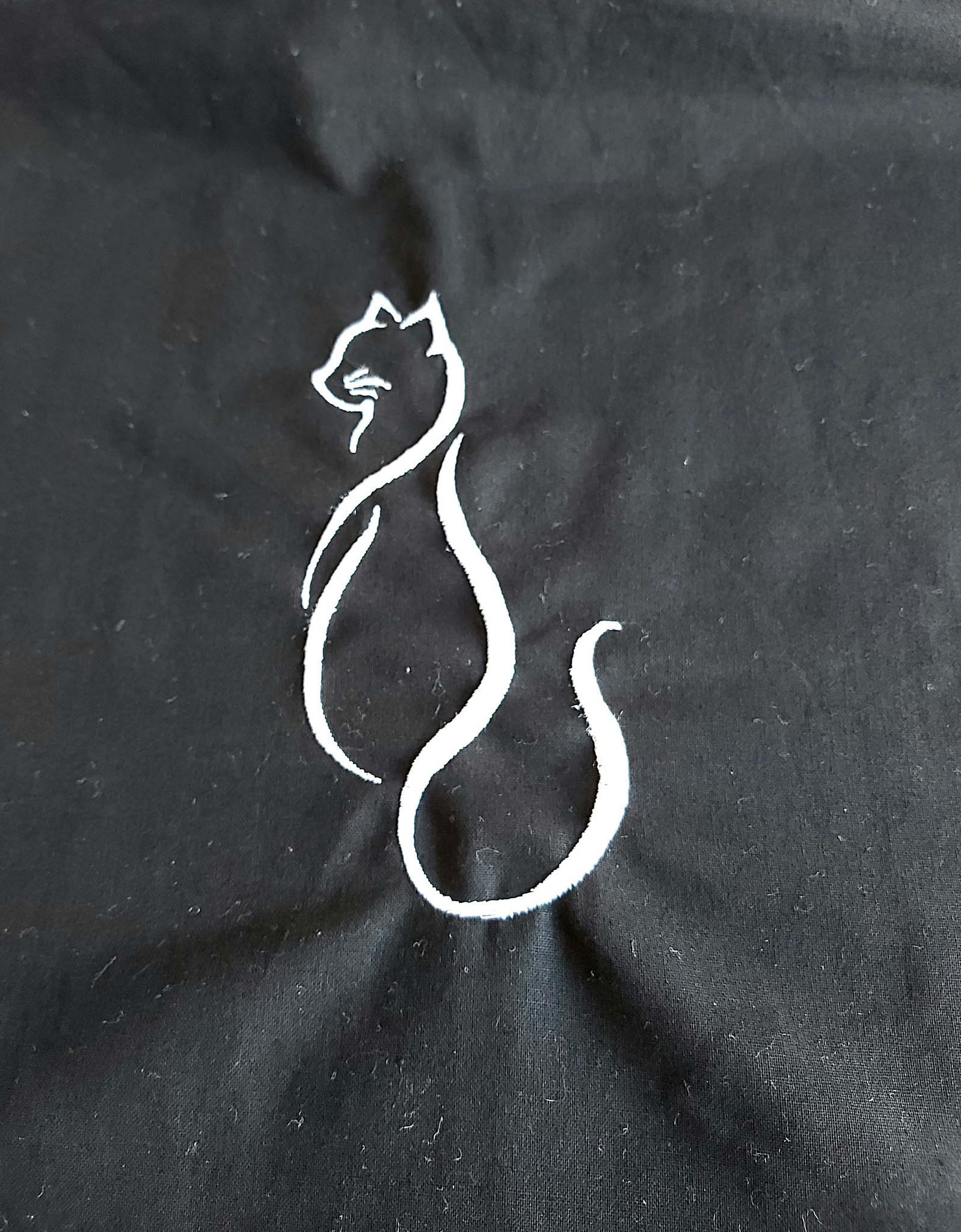 Tygväska - Katt siluett 2
