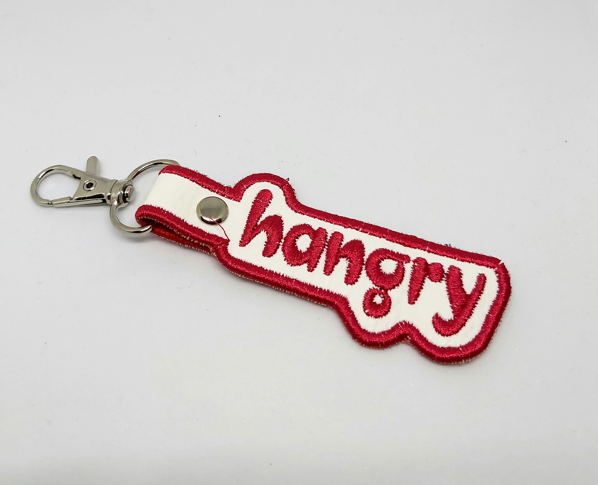 Broderad nyckelring - Hangry