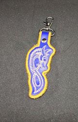 Broderad nyckelring - Celtic Dragon