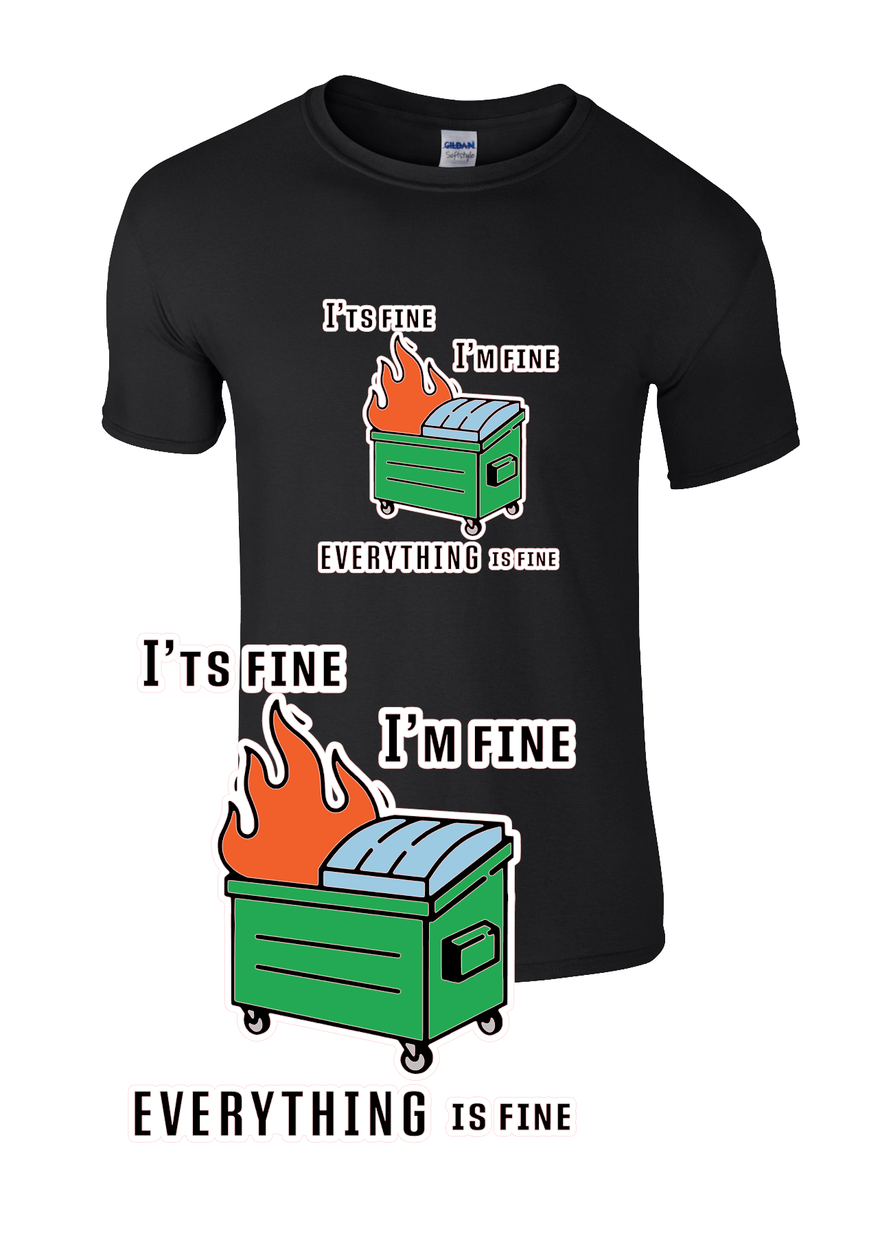 Dumpster Fire t-shirt