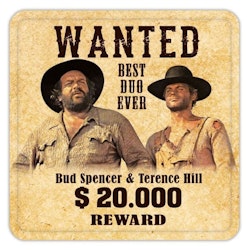 Bud Spencer glasunderlägg -Wanted