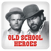 Bud Spencer glasunderlägg -Old School Heroes