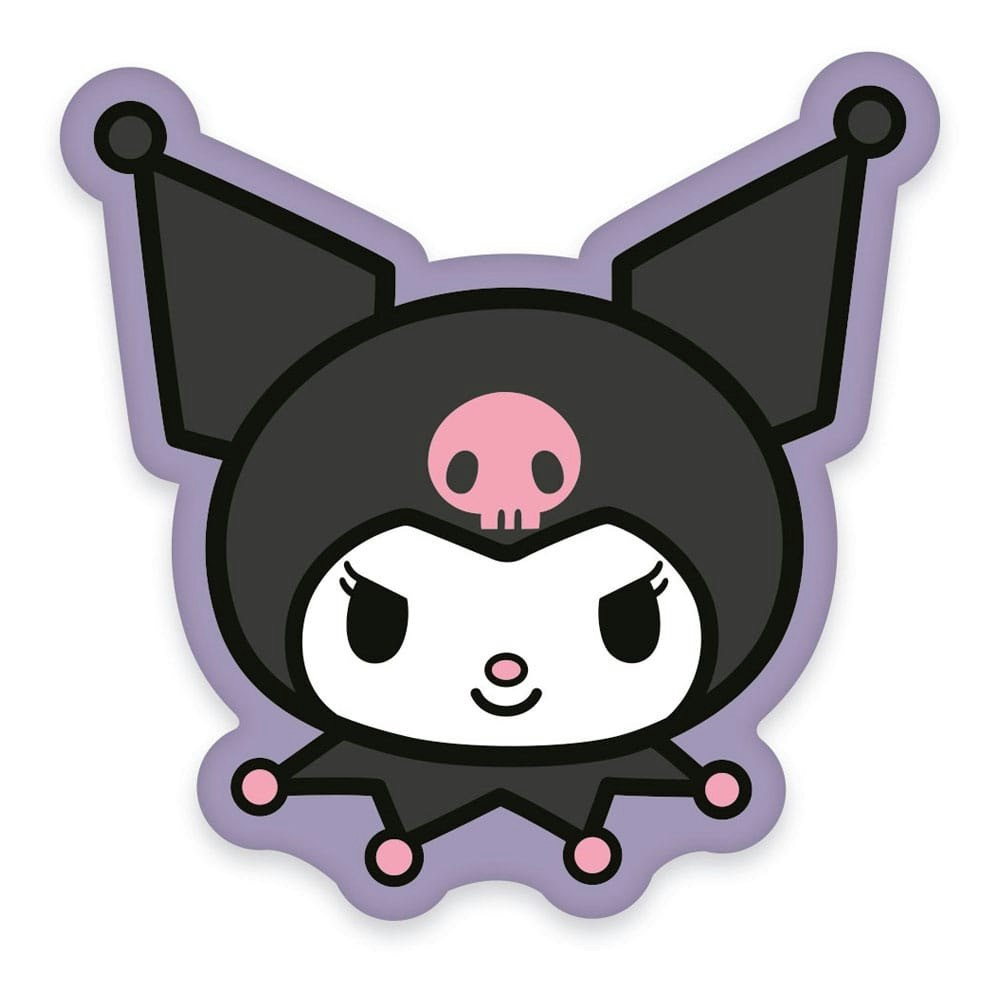 3D kudde - Sanrio Pillow Kuromi Face 36 cm