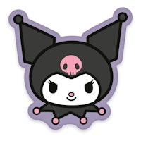 3D kudde - Sanrio Pillow Kuromi Face 36 cm