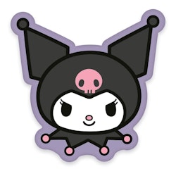 3D kudde - Sanrio Pillow Kuromi Face 36 cm