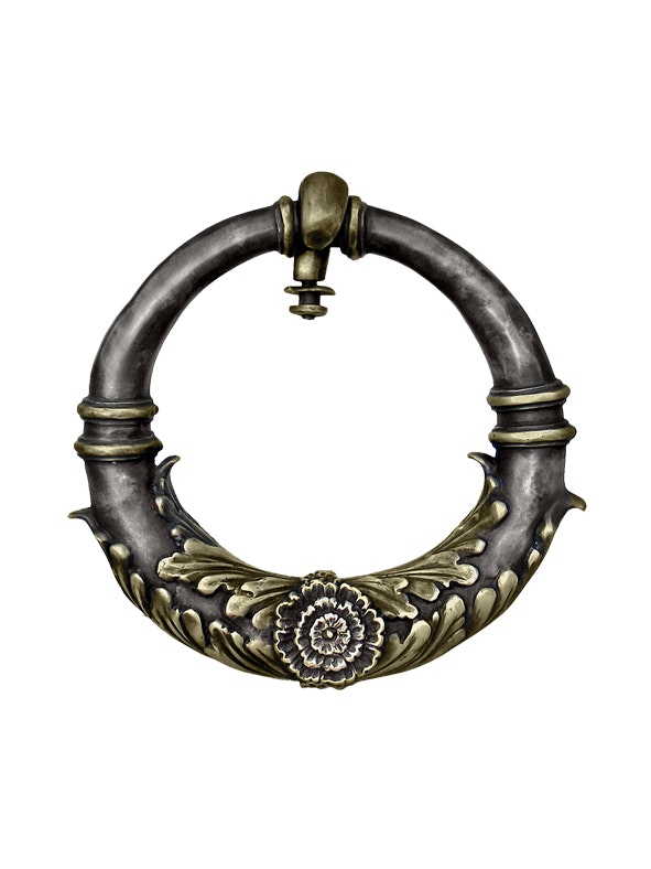 Door knocker, 30 cm, dark brown