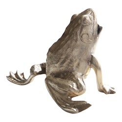 Fountain frog in polished brass, 15 cm